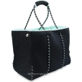 Neoprene Fabric Women Large Designer Beach Tote Bag